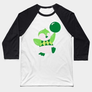 Lime green pastel penguin Baseball T-Shirt